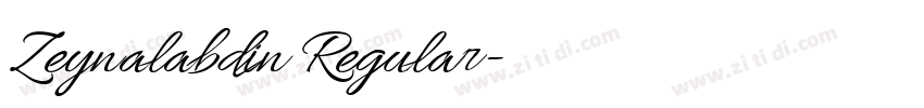Zeynalabdin Regular字体转换 Zeynalabdin Regular字体转换